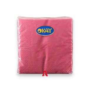 Tovagliolo 25x25 Bordeaux - 100 pezzi