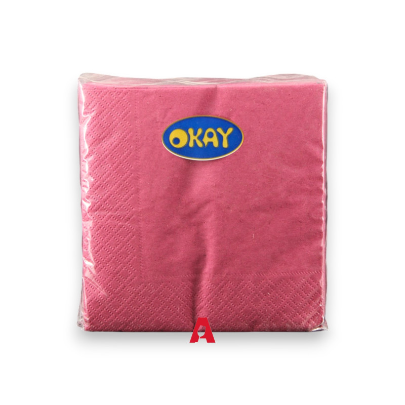 Tovagliolo 25x25 Bordeaux - 100 pezzi