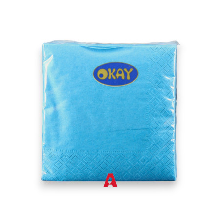 Tovagliolo 25x25 Turchese - 100 pezzi