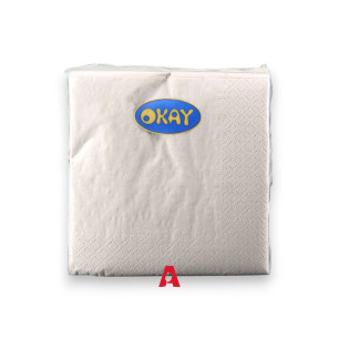 Tovagliolo 25x25 Panna - 100 pezzi