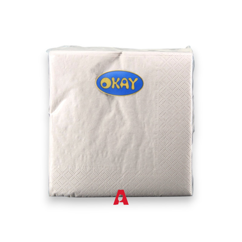 Tovagliolo 25x25 Panna - 100 pezzi