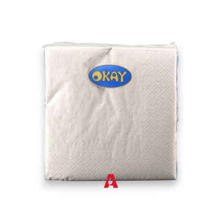 Tovagliolo 25x25 Panna - 100 pezzi