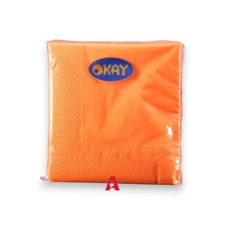 Tovagliolo 25x25 Mandarino - 100 pezzi