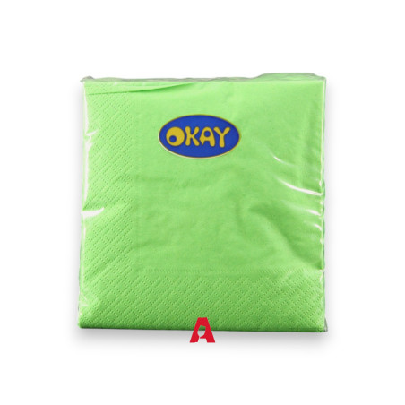 Tovagliolo 25x25 Kiwi - 100 pezzi