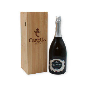 Canella prosecco Superiore DOCG extra dry lt 1,5 confezione in legno